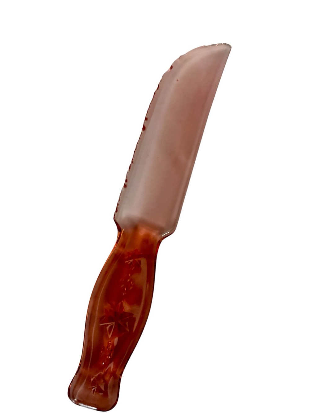 Vintage Pink Depression Glass Knife